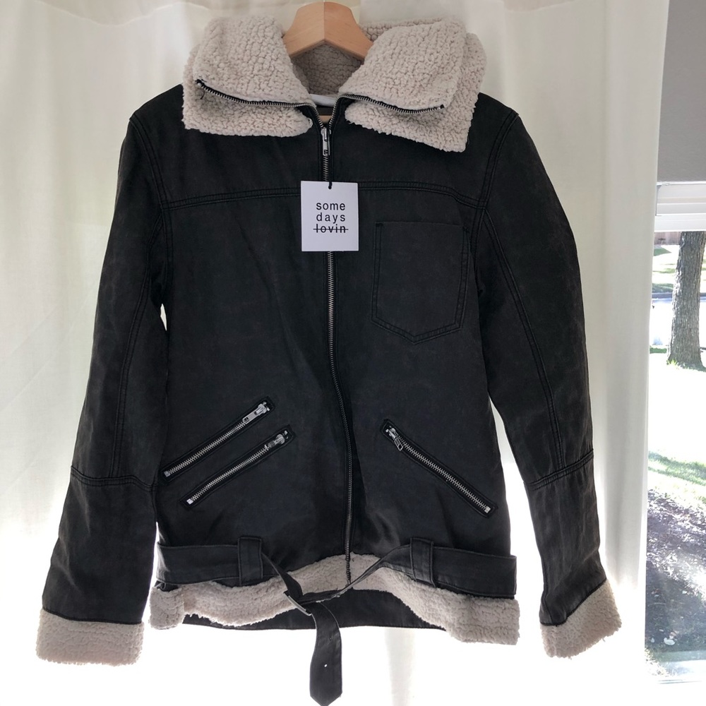 NWT Some Days Lovin Sherpa Jacket